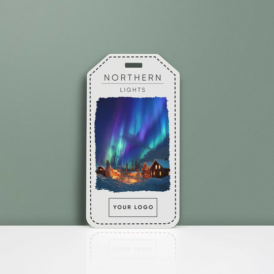 Northern Lights Acrylic Luggage Tag