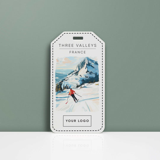 Ski Acrylic Luggage Tag