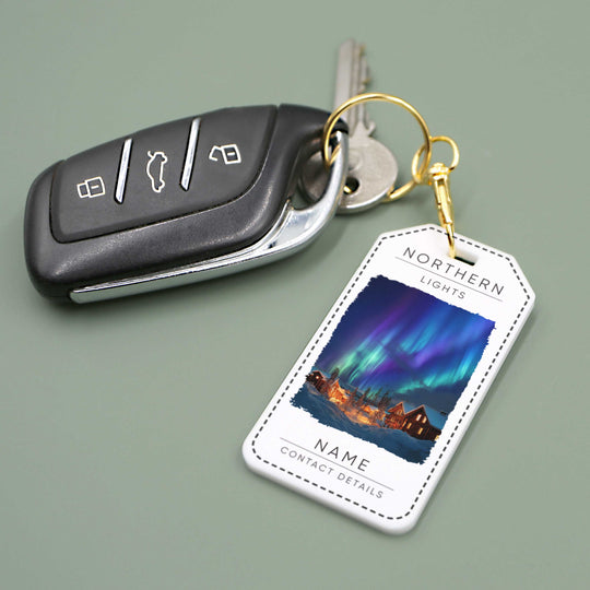 Northern Lights Acrylic Keyring