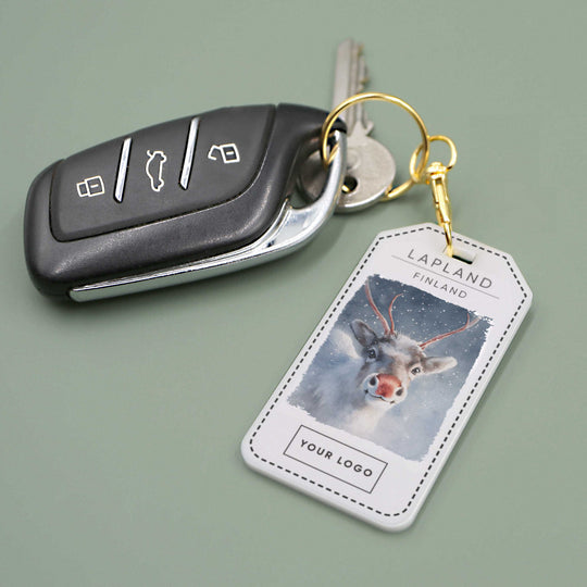 Lapland Reindeer Acrylic Keyring