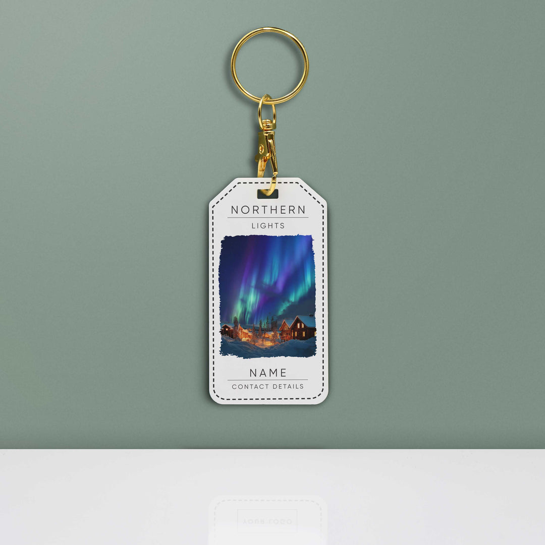 Northern Lights Acrylic Keyring