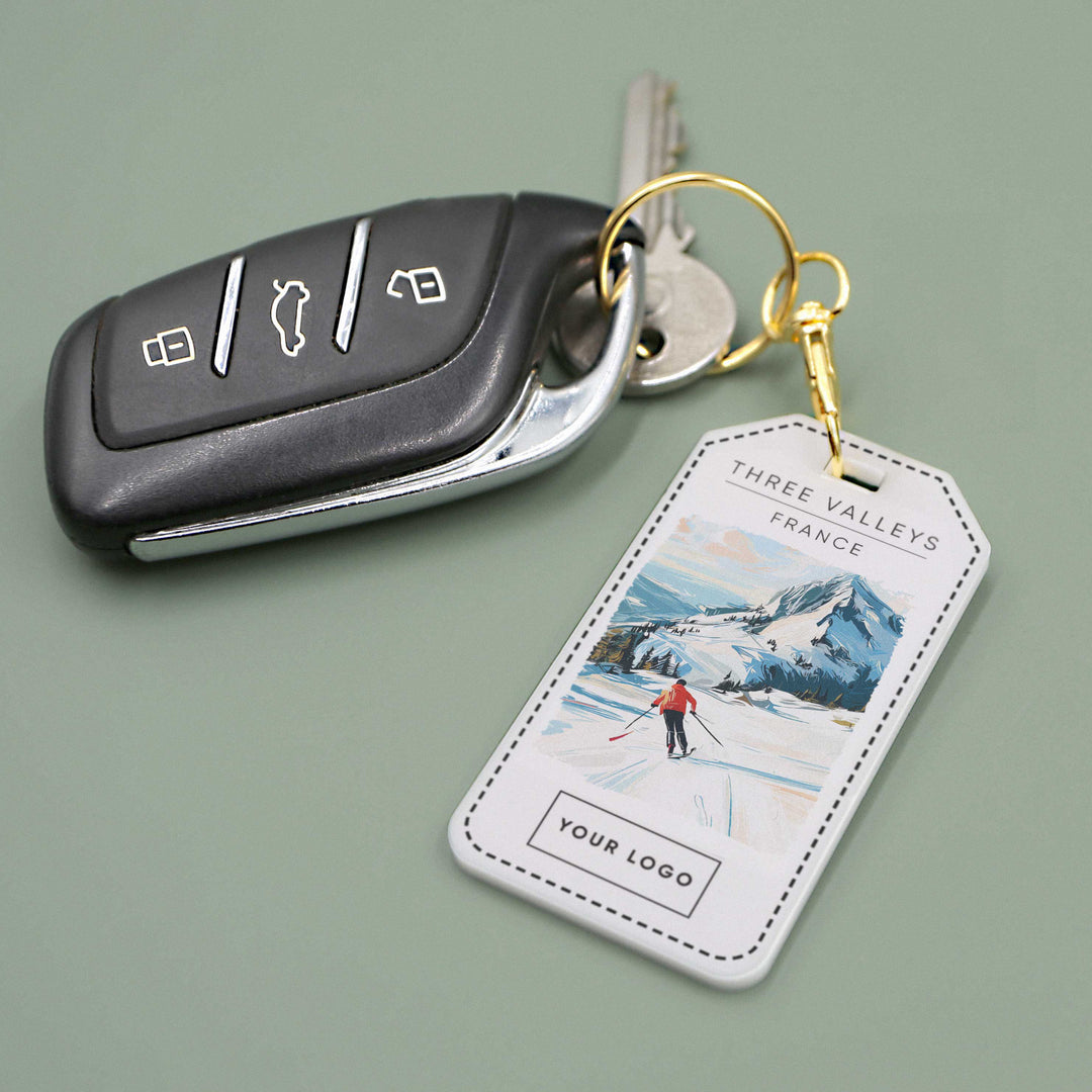 Ski Acrylic Keyring