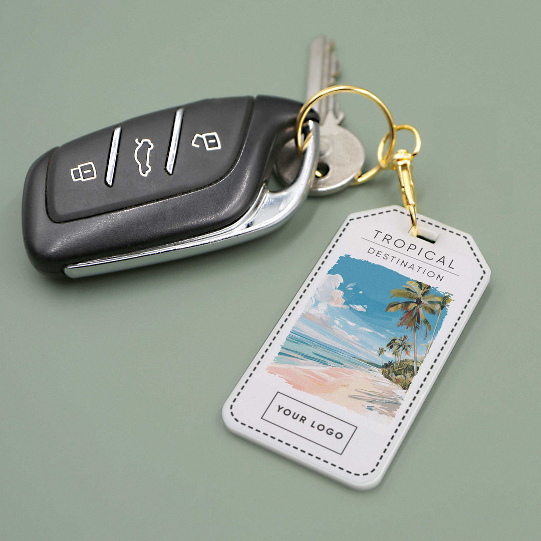 Tropical Acrylic Keyring