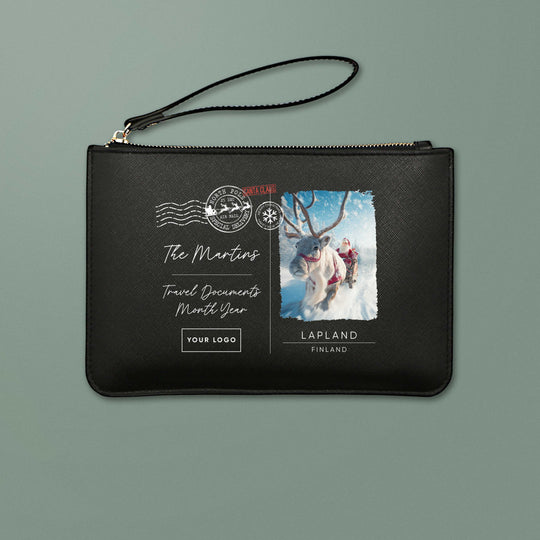 Lapland Sleigh Saffiano Postcard Travel Wallet