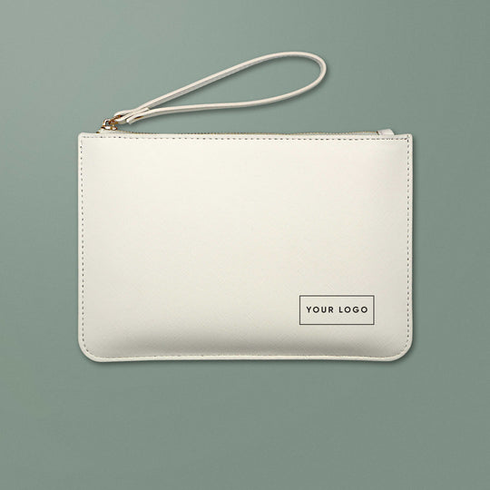 Logo Saffiano Postcard Travel Wallet