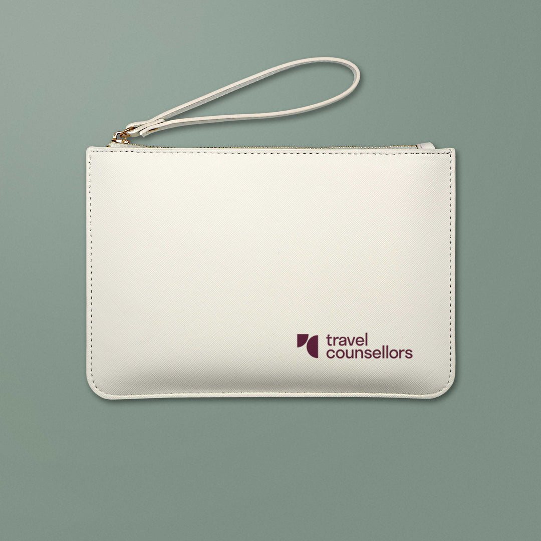 Logo Saffiano Postcard Travel Wallet