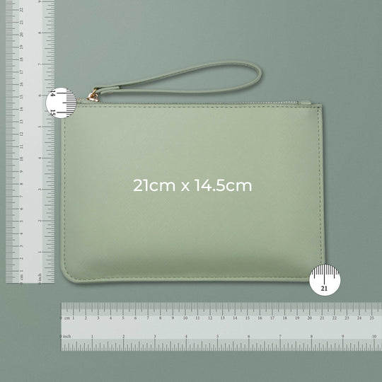 Logo Saffiano Postcard Travel Wallet