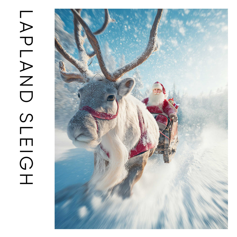 Lapland Sleigh Saffiano Postcard Travel Wallet