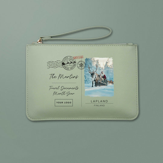 Lapland Sleigh Postcard Travel Wallet