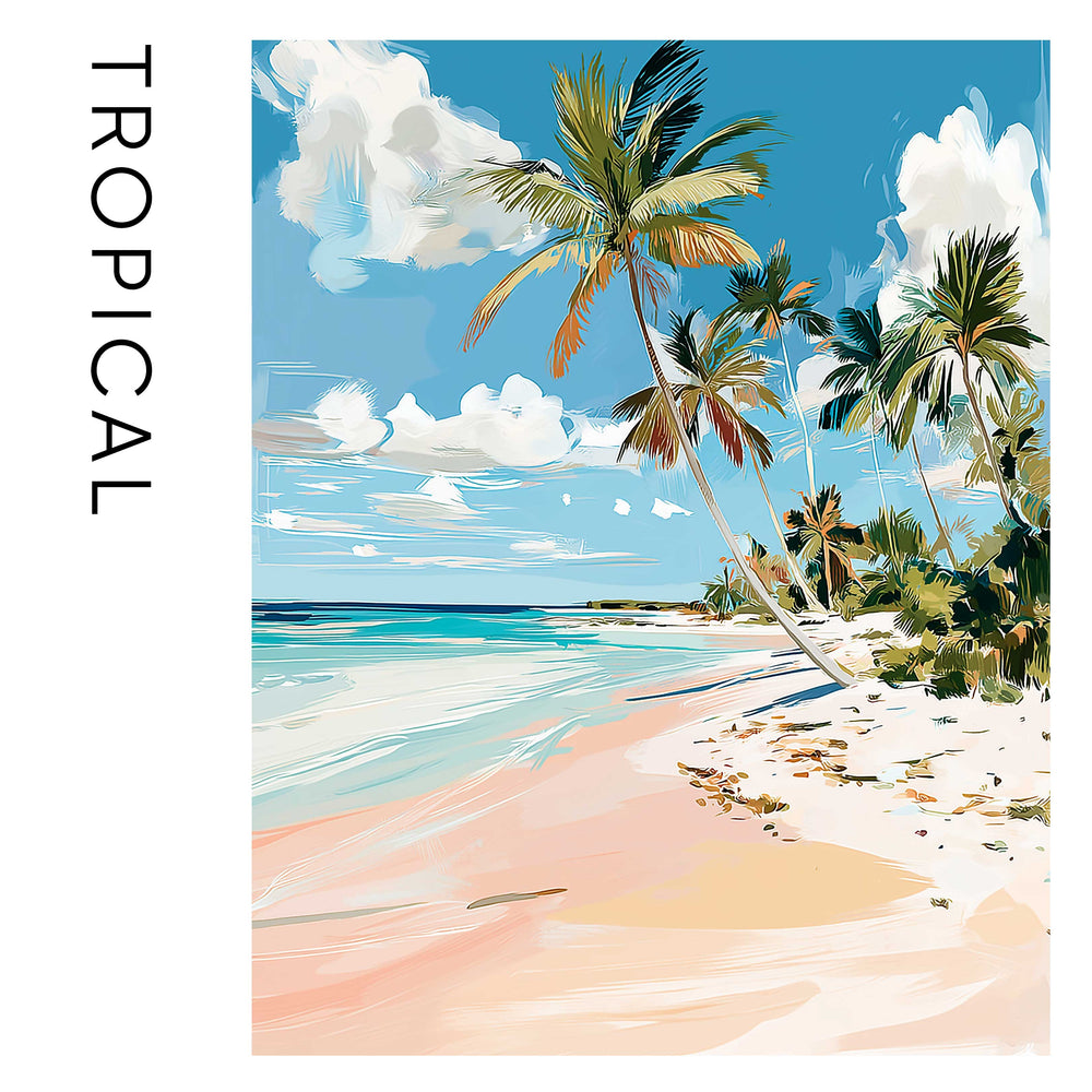 Tropical Saffiano Postcard Travel Wallet