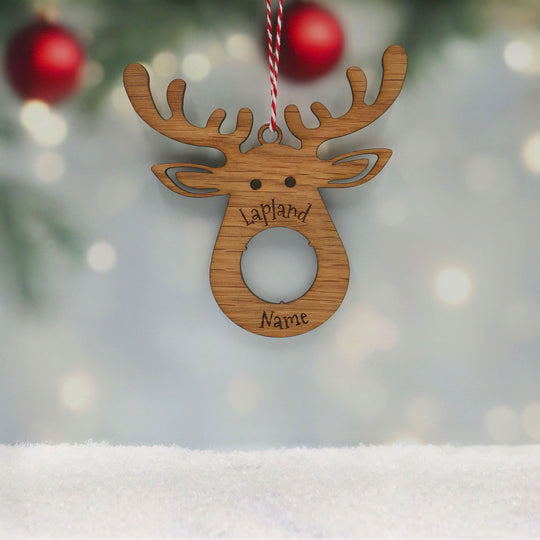 Oak Rudolph Personalised Reindeer