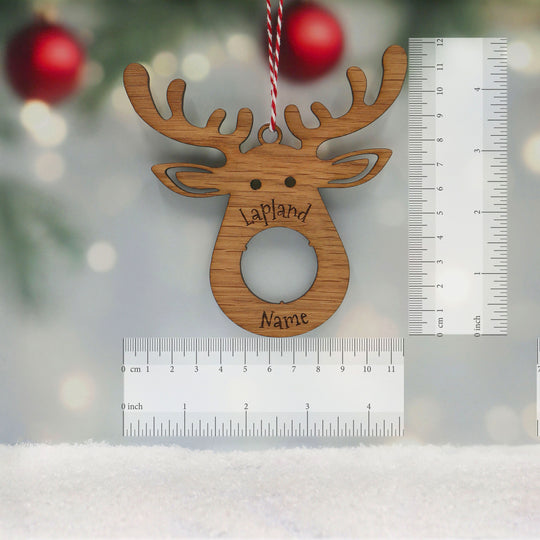 Oak Rudolph Personalised Reindeer