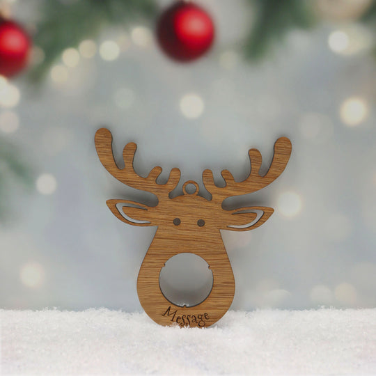 Oak Rudolph Personalised Reindeer