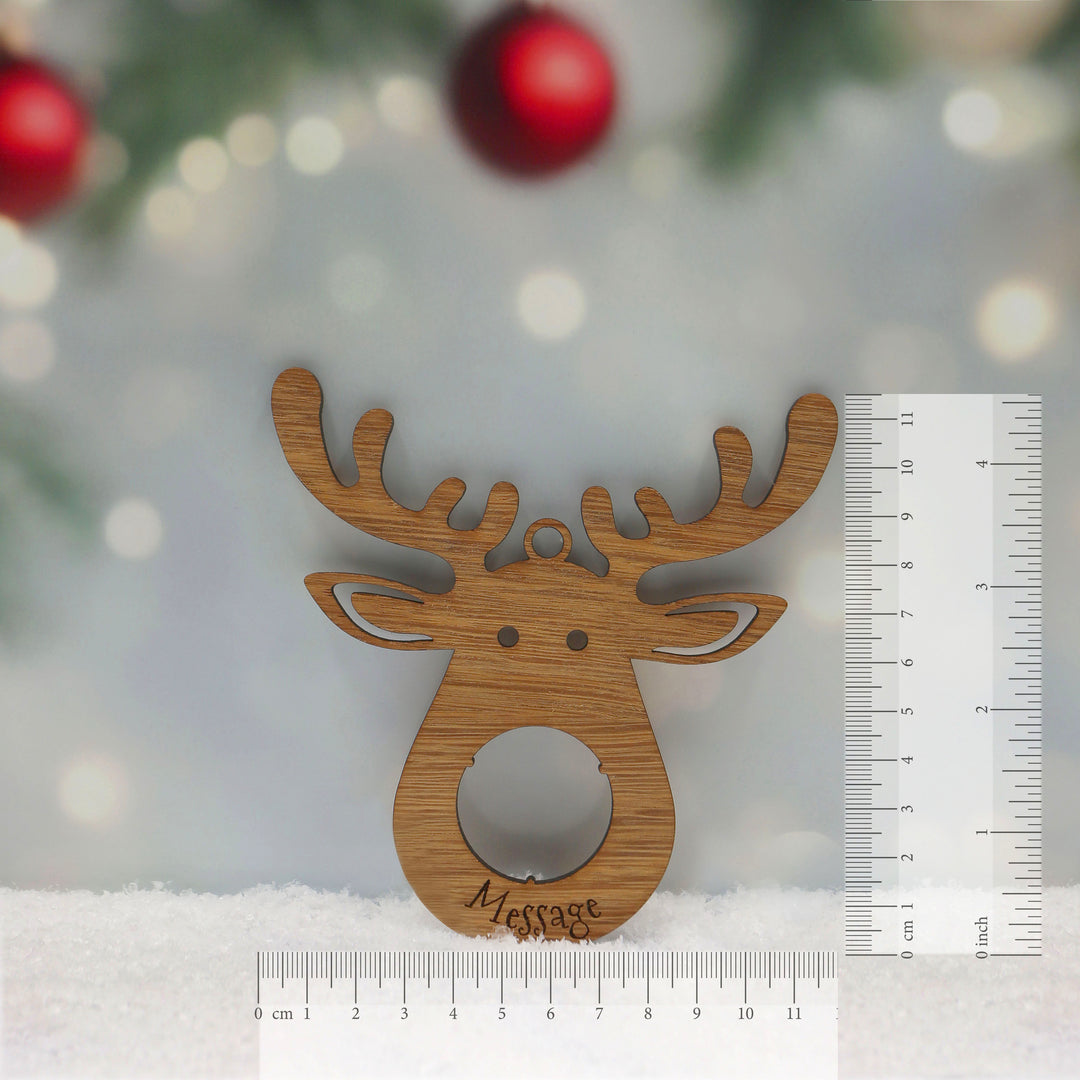 Oak Rudolph Personalised Reindeer