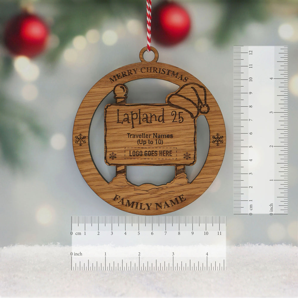 Oak Lapland Santa Hat Memento (up to 12 names)