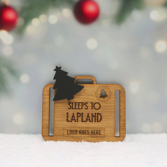 Oak Sleeps to Lapland Cut-out Countdown - Ribbon or Magnetic with/without logo
