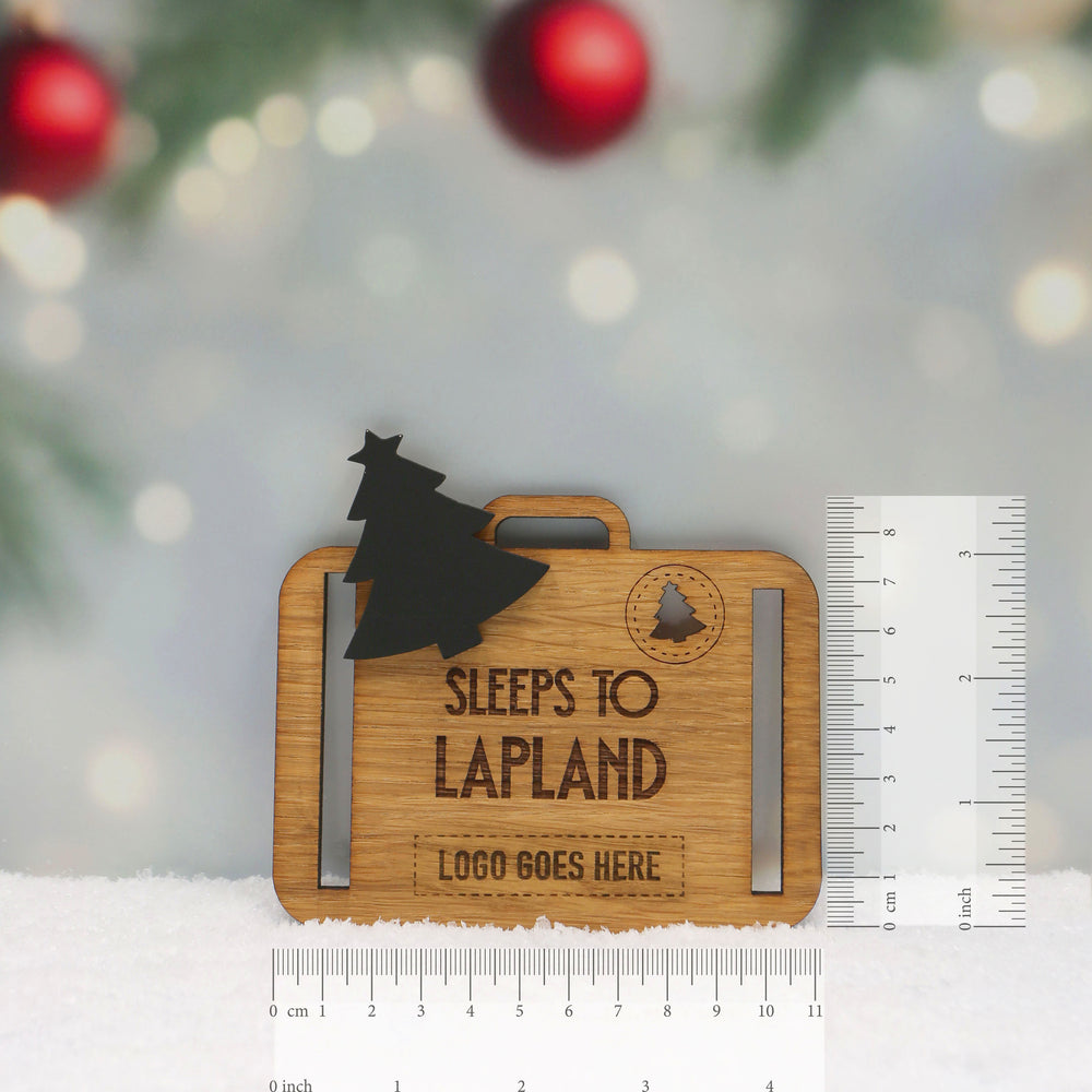 Oak Sleeps to Lapland Cut-out Countdown - Ribbon or Magnetic with/without logo